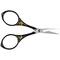 Sullivans 4" Gunmetal & Gold Heirloom Embroidery Round Handle Scissors